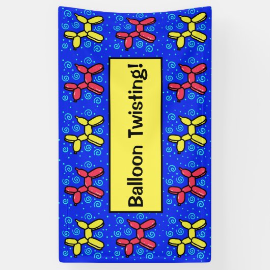 Ballon Twisting! Spandoek (Verticaal)