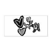 Ballon Valentijn kunsthond Rubberstempel (Afrduk)