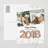 ballon van 2018 | BRIEFKAARTEN | Nieuw jaar (Voorkant / Achterkant)