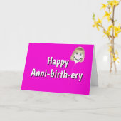 Ballon van Birthday met Hair Kaart (Gele Bloem)