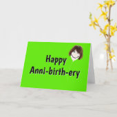 Ballon van Birthday met Hair Kaart (Gele Bloem)