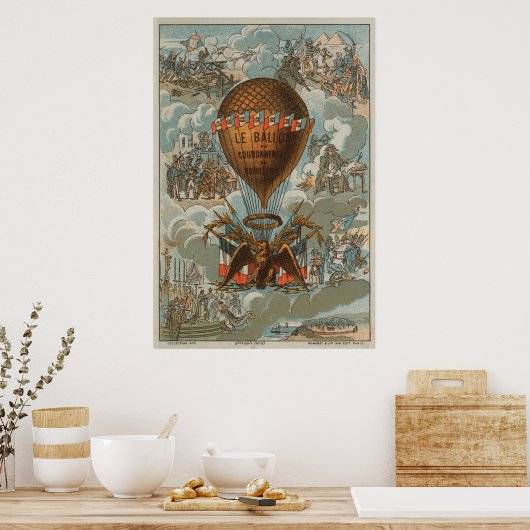 Ballon van de Coronatie Napoleon Poster (Keuken)
