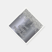 Ballon van het feest van de zilveren glitter servet (Hoek)