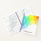 Ballon voor regenboogWaterverf Notitieboek (Binnen)