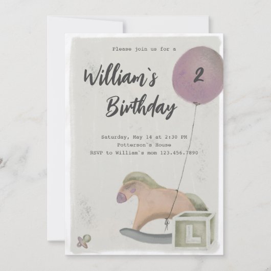 Ballon voor rondzendspeelgoed save the date (Voorkant)