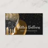 Ballon voor rotatiepersen van zwarte partij visitekaartje (Voorkant)