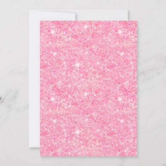 Ballon voor roze en gouden kroonwaal dertien verja kaart (Achterkant)