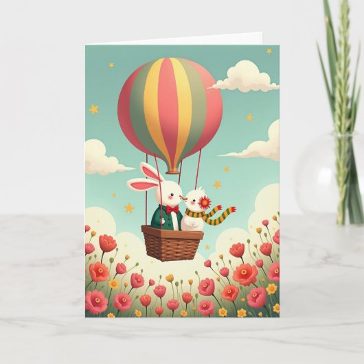 Ballon Vrienden Avonturenkaart Kaart (Voorkant)