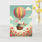 Ballon Vrienden Avonturenkaart Kaart (Gele Bloem)