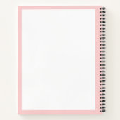 Ballon Whisk Blush Pink White Notitieboek (Achterkant)