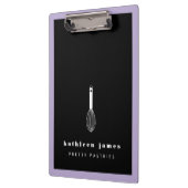 Ballon Whisk Lavender Black Catering Klembord (Links)