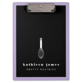 Ballon Whisk Lavender Black Catering Klembord (Voorkant)