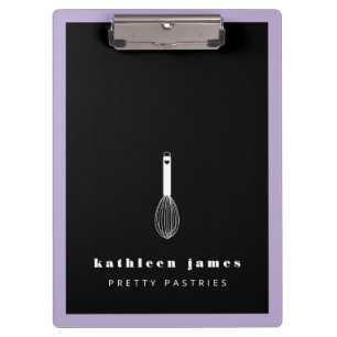 Ballon Whisk Lavender Black Catering Klembord