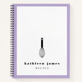 Ballon Whisk Lavender White Notitieboek