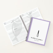 Ballon Whisk Lavender White Notitieboek (Binnen)