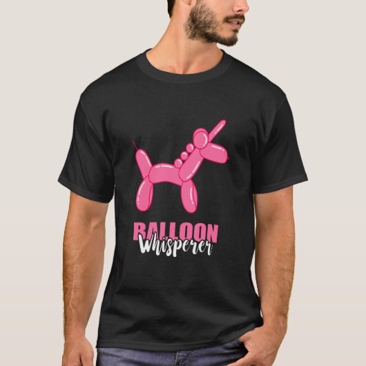 Ballon Whisperer Unicorn Ballon Dierballon A T-shirt (Voorkant)