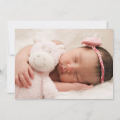 Ballonaankondiging Baby van het roze meisje Mylar Aankondiging (Achterkant)