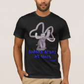 Ballonartiest op Work Elephant T-Shirt (Voorkant)