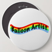 ballonartiest: Wavy Design Button (Voorkant /achterkant)