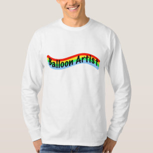 ballonartiest: wazig design in heldere kleuren t-shirt