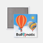 Ballonatic - De ballonvaarder Magneet (Voorkant / Achterkant)