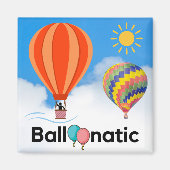 Ballonatic - De ballonvaarder Magneet (Voorkant)