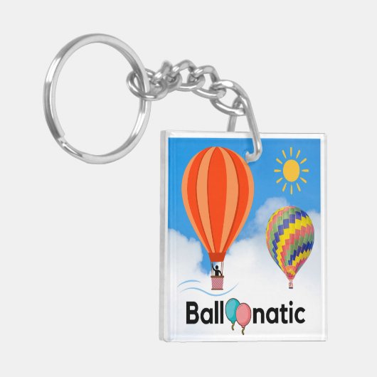 Ballonatic - De ballonvaarder Sleutelhanger (Voorkant Links)