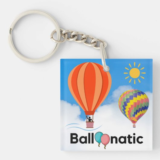 Ballonatic - De ballonvaarder Sleutelhanger (Voorkant)