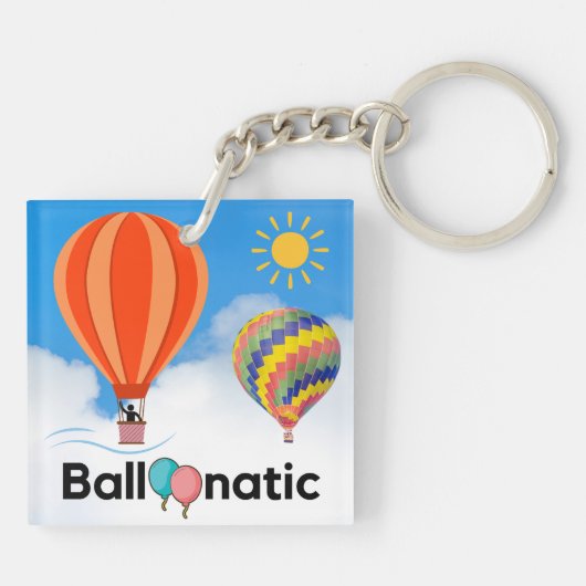 Ballonatic - De ballonvaarder Sleutelhanger (Achterkant)