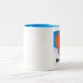 Ballonatic - De ballonvaarder Tweekleurige Koffiemok (Center)