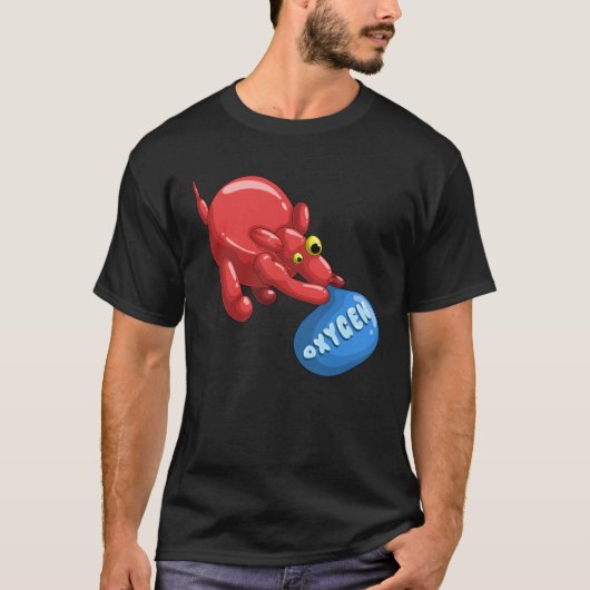 Ballonballon Dierenhond Inhalatiezuurstof T-shirt (Voorkant)