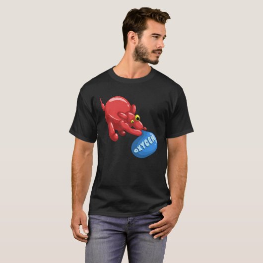 Ballonballon Dierenhond Inhalatiezuurstof T-shirt (Voorkant volledig)