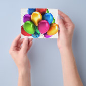 ballonballonnen aanpassen Jubilea personaliseren Flyer (Hand)