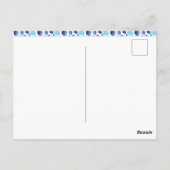 Ballonblauw Kind Foto Birthday Dank u Briefkaart (Achterkant)