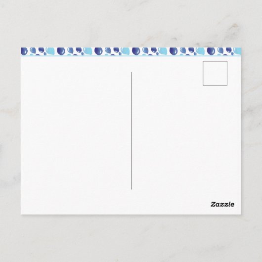 Ballonblauw Kind Foto Birthday Dank u Briefkaart (Achterkant)