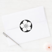 ballonbloem, van rijstcake ronde sticker (Envelop)