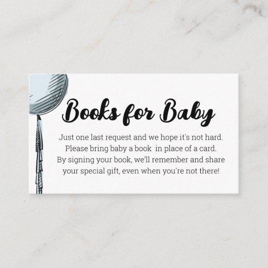 Ballonboeken voor de Kaart van de Baby-behuizing (Voorkant)