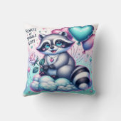 Ballonboeket wasbeer Valentijns Kussen (Achterkant)