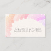 Ballonboogpartij Decor Visitekaartje (Voorkant)