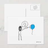 ballonbriefkaart briefkaart (Voorkant / Achterkant)