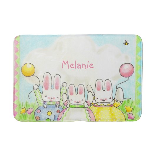 Ballonbunnies badmat (Voorkant)