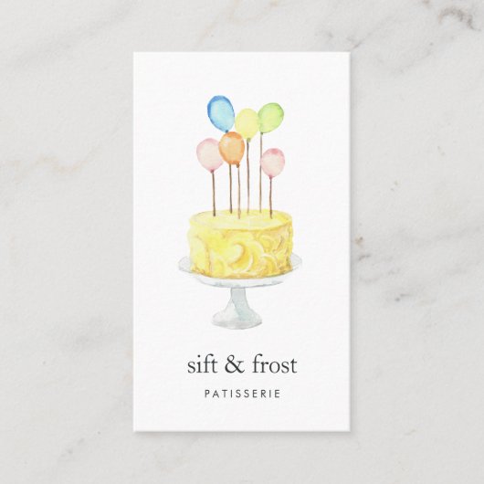 BallonCake | Verticaal Visitekaartje (Voorkant)