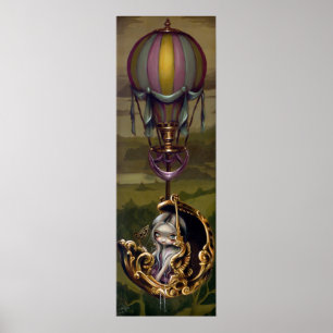 BallonChariot - Rococo Steampunk Art Print