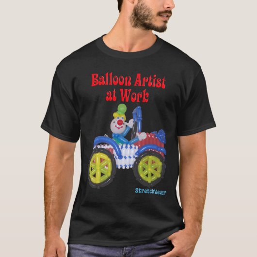 Ballonclown in Car gezegde Ballonartiest op het we T-shirt (Voorkant)