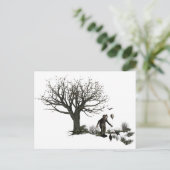 Ballonclown Old Tree & Black Birds Original Briefkaart (Staand voorkant)