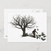 Ballonclown Old Tree & Black Birds Original Briefkaart (Voorkant / Achterkant)