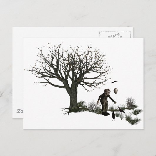 Ballonclown Old Tree & Black Birds Original Briefkaart (Voorkant / Achterkant)