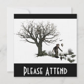 Ballonclown Old Tree & Black Birds Original Kaart (Voorkant)