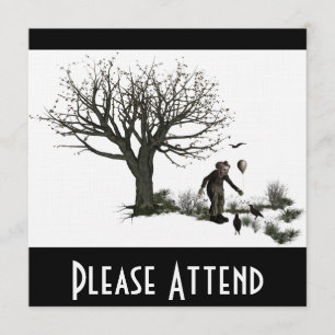 Ballonclown Old Tree & Black Birds Original Kaart