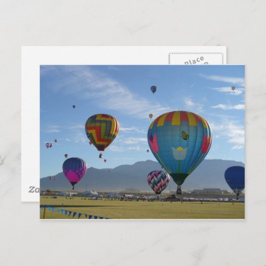 Balloncluster Briefkaart (Voorkant / Achterkant)